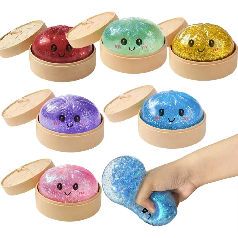 Glitter Dumpling Squishy Mystery Box