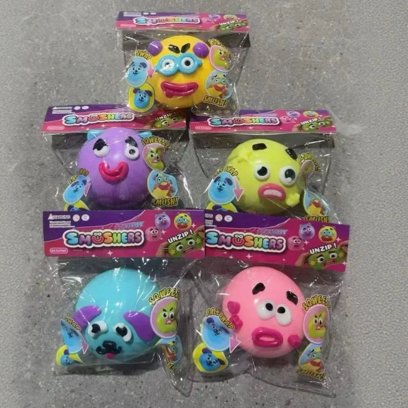 NeeDoh Smushers Curiosities | DIY Dog Face Swap Squishy | Stress Relief Squeeze Toy 🐶🫨