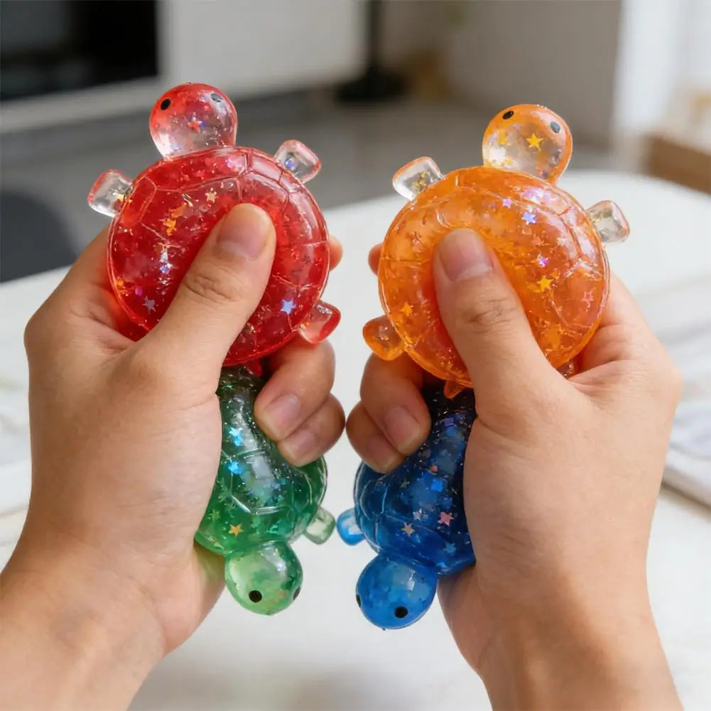 Glitter Turtle Squishy Fidget Toy