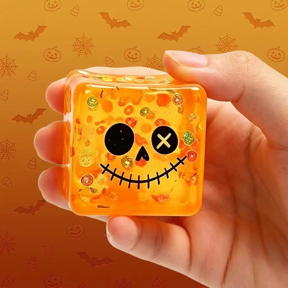 Halloween Squishy Ice Cube Toy | Ghost, Pumpkin & More | Slow Rise Stress Relief🎃