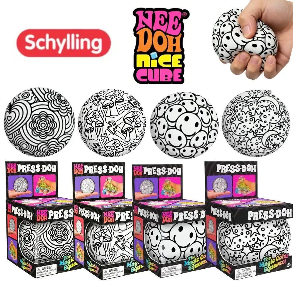 NEW NeeDoh Graffiti Ball Blind Box Series Desktop Ornament Stress Squishy Toys For People Under Pressure Fun Soft Stress Ball