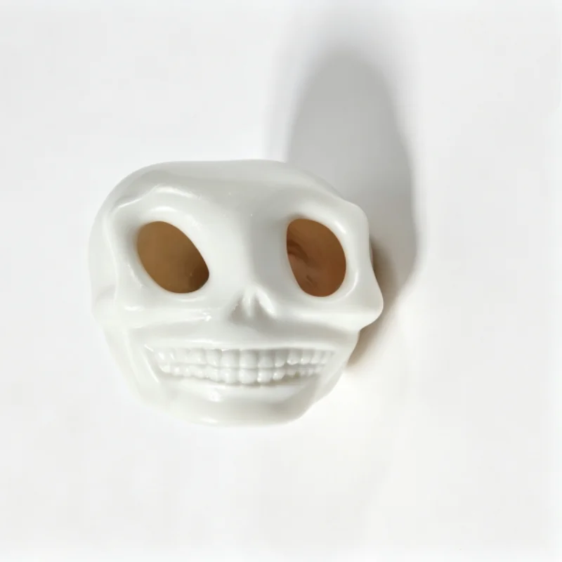 Halloween Squeeze Skull Fidget Toy – Gross Stress Ball with Blood & Maggots (1 or 2 Pack)