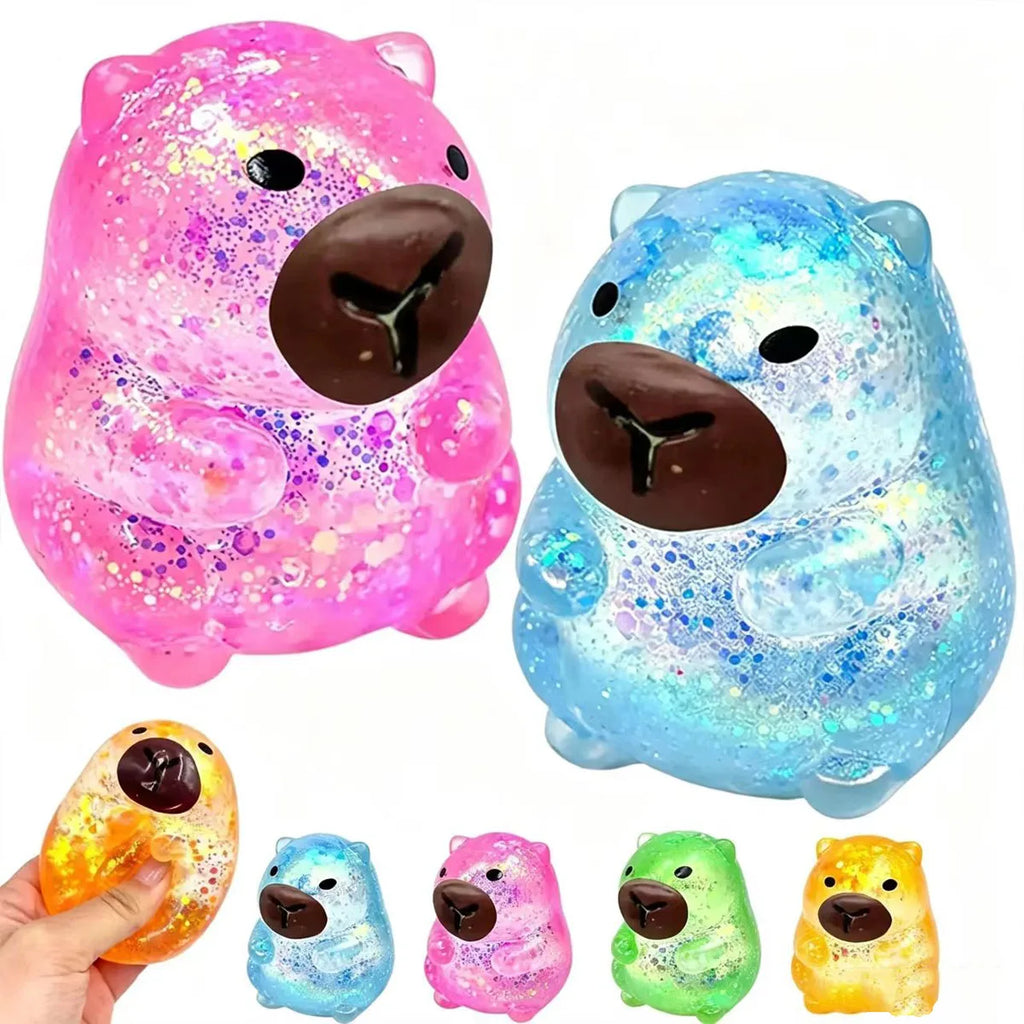 Kawaii Capybara Maltose Squishy Toy — Slow Rising Stress Relief Squeeze