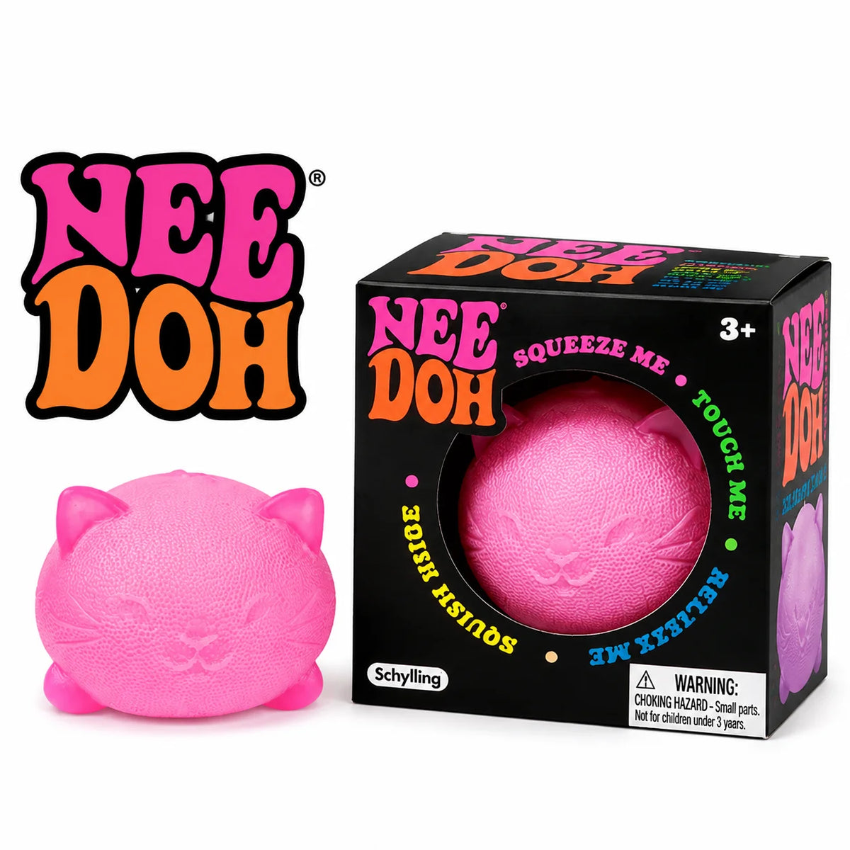 NeeDoh Cat Squishy Stress Ball | Soft Squeeze Sensory Toy
