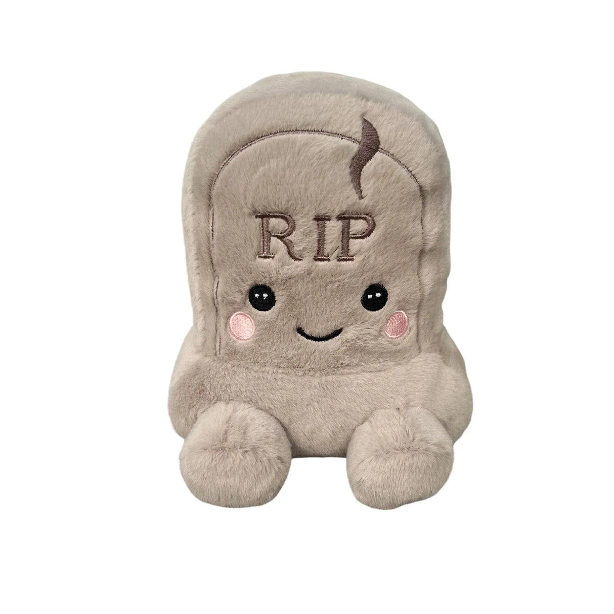 Halloween Tombstone Plushie | Kawaii Grave Stuffed Doll | Spooky Desk Decor & Gift 🧹🎃