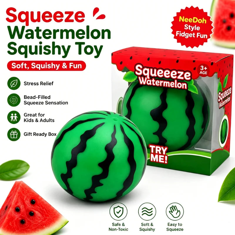 Watermelon Water Bead Squishy | Pop Bead Fidget Stress Ball