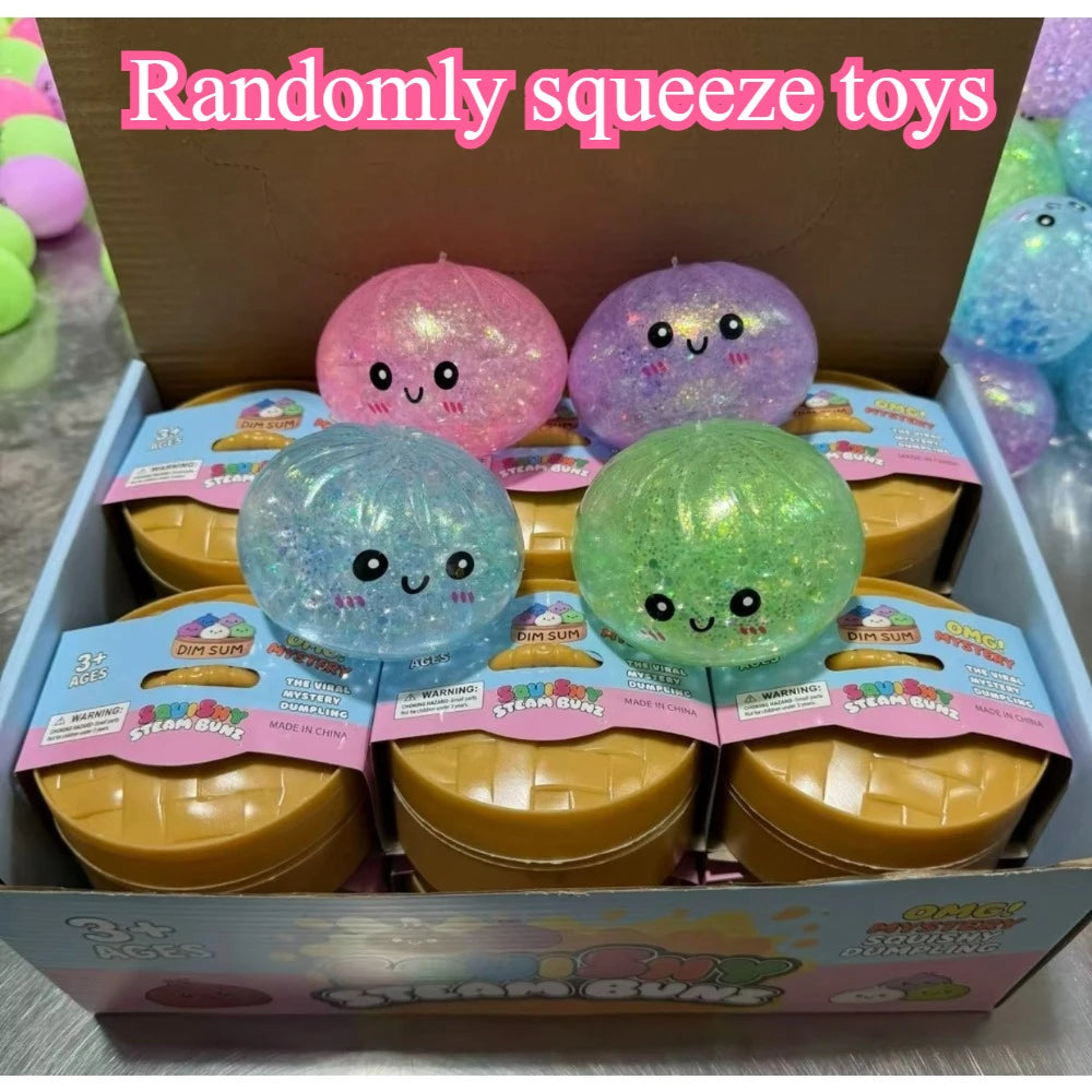 Glitter Dumpling Squishy Mystery Box