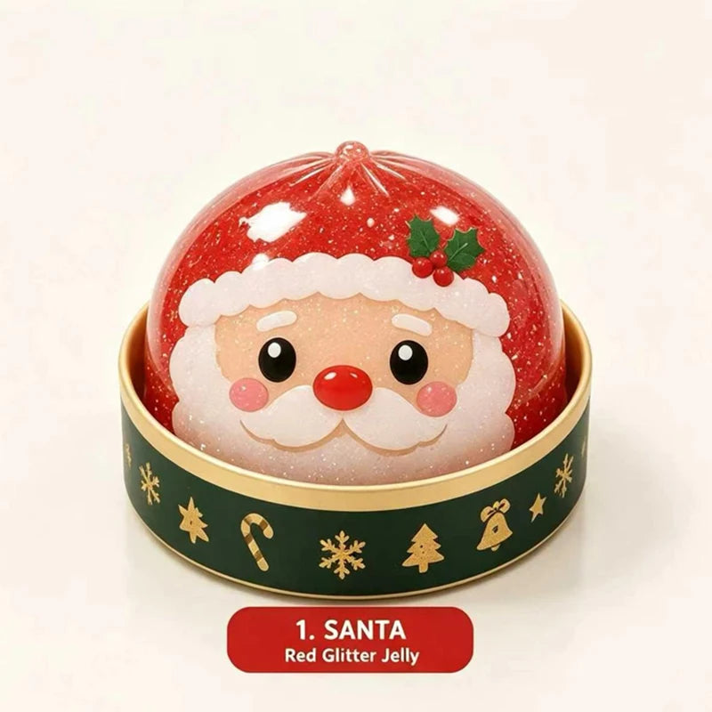 Christmas Dumpling Steamer Squishy – Glitter TPR🎄