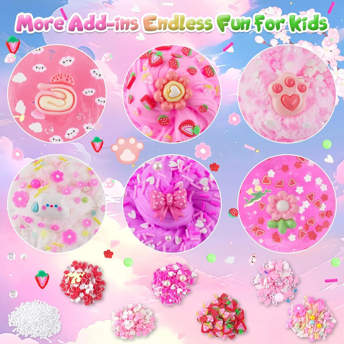 Cloud Slime Kit — 6-Pack Fluffy Slime Set