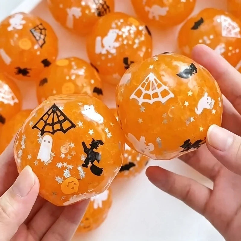 Halloween Slushie Squeeze Ball | Rustling Sensory Stress Toy | Moldable Fidget Gift 🎃