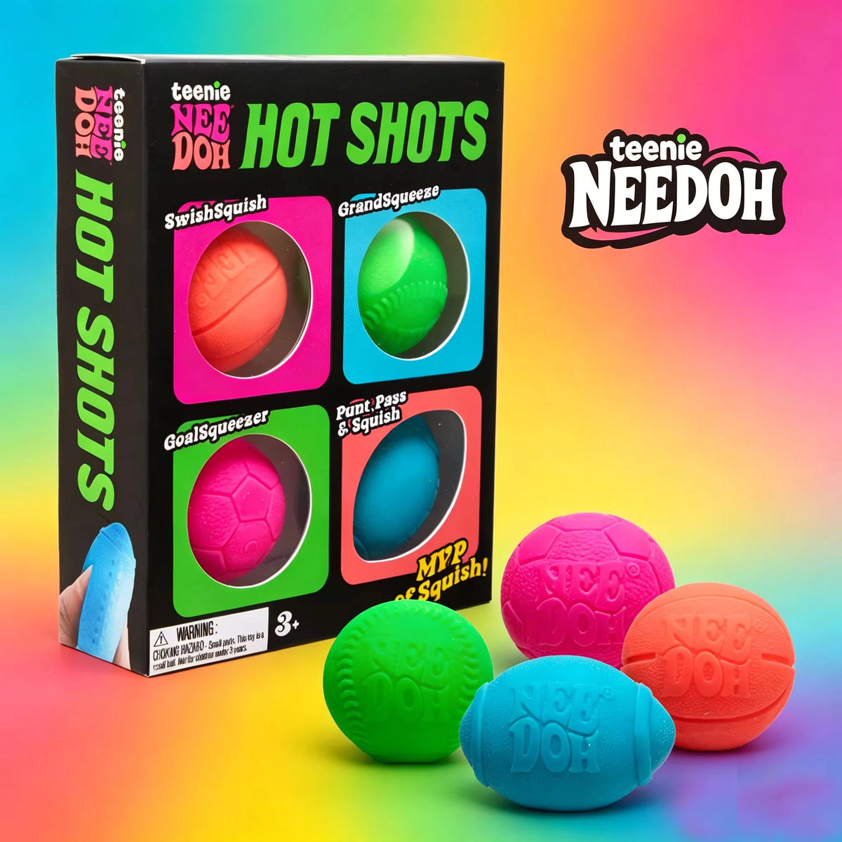 NeeDoh Hot Shots Teenie Stress Ball