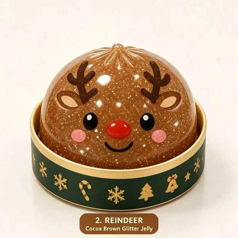 Christmas Dumpling Steamer Squishy – Glitter TPR🎄