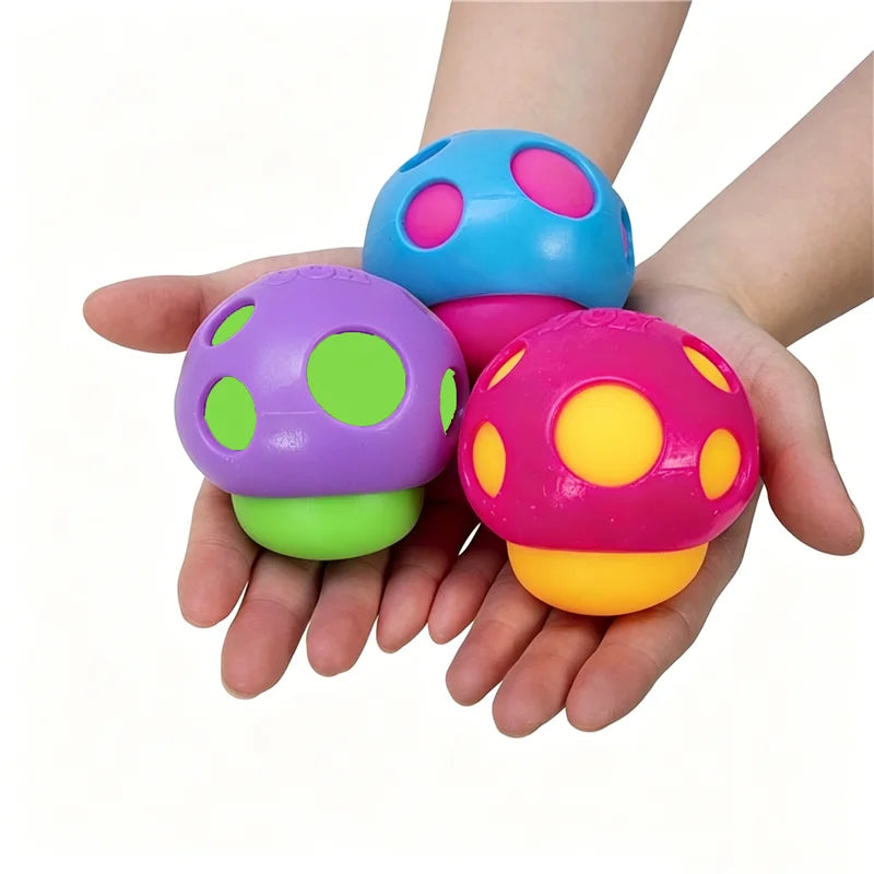 NeeDoh Groovy Shroom Mushroom Squishy | Sensory Stress Relief Toy