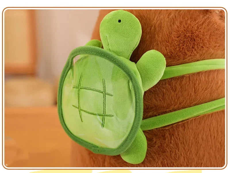 Capybara Plushy with Turtle Backpack 🐢