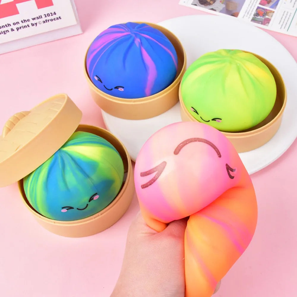 Cute Dumpling - NEON TIE DYE Squishy