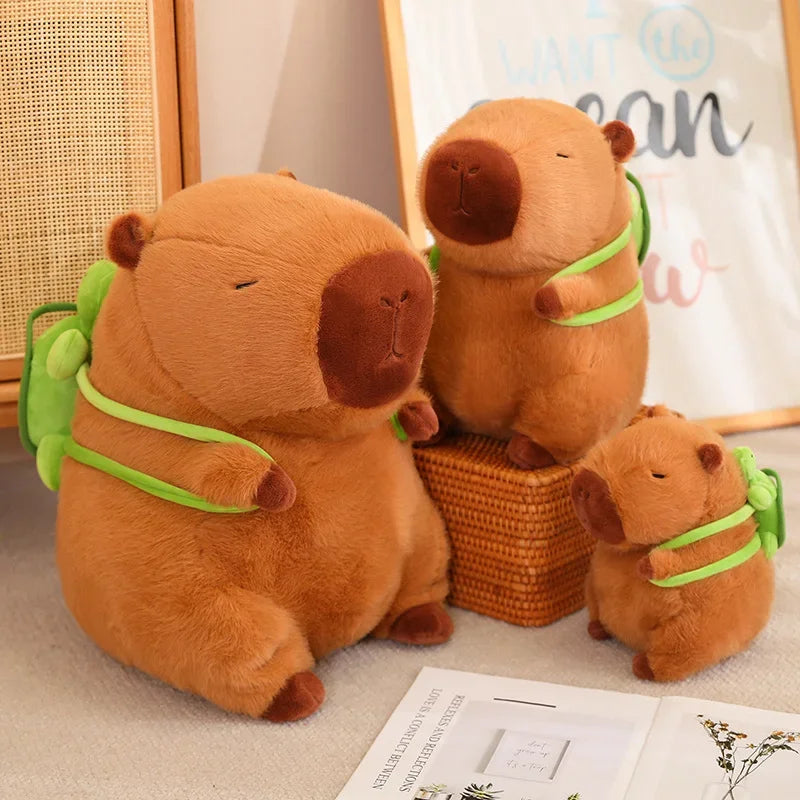 Capybara Plushy with Turtle Backpack 🐢