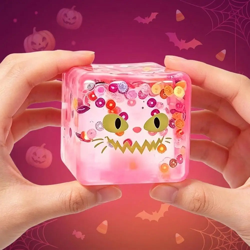 Halloween Squishy Ice Cube Toy | Ghost, Pumpkin & More | Slow Rise Stress Relief🎃