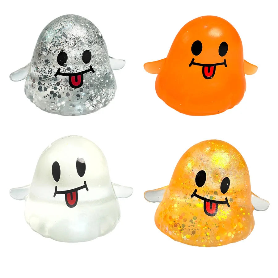 Glitter Halloween Ghost Squishy Fidget Toy