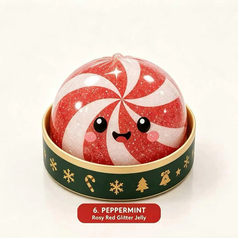 Christmas Dumpling Steamer Squishy – Glitter TPR🎄