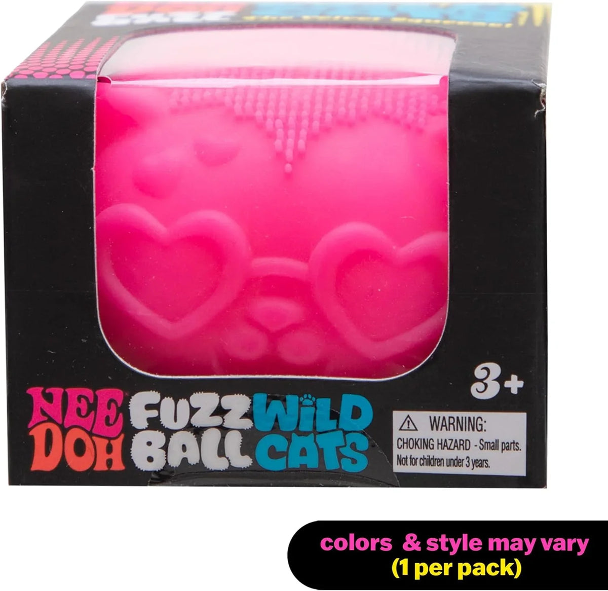 NeeDoh Fuzz Ball Wild Cats Series – Stress Relief Toy