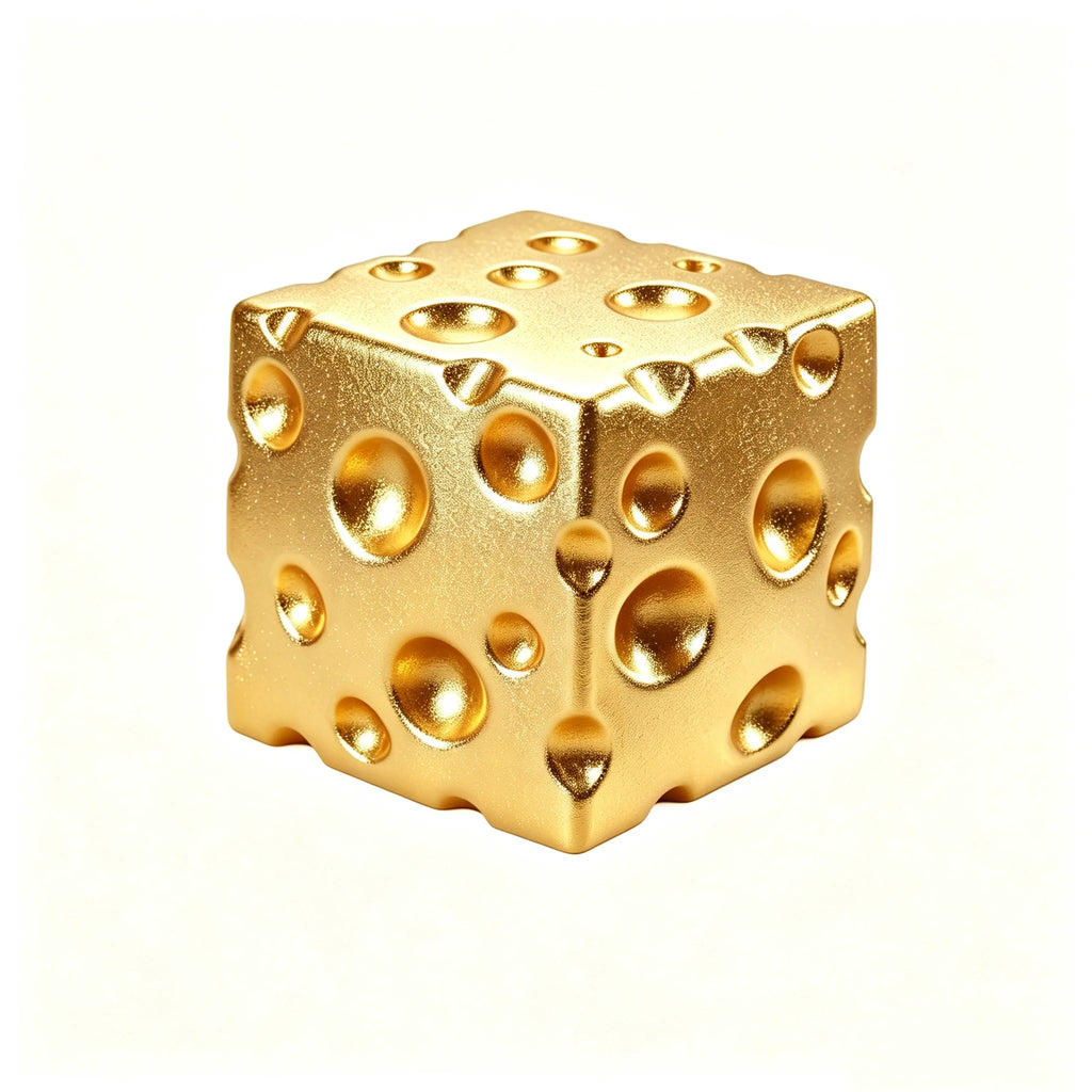 Gold Cheese Slow-Rise Squishy Fidget Toy