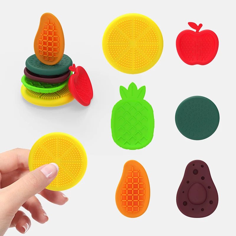 🍑 Sensory Stone Fruit Fidget Set