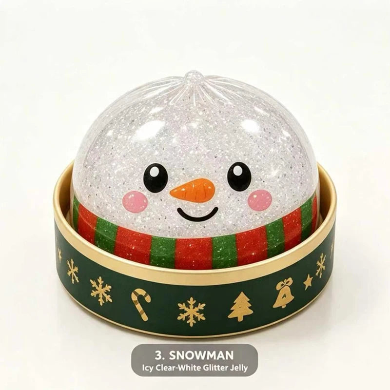 Christmas Dumpling Steamer Squishy – Glitter TPR🎄