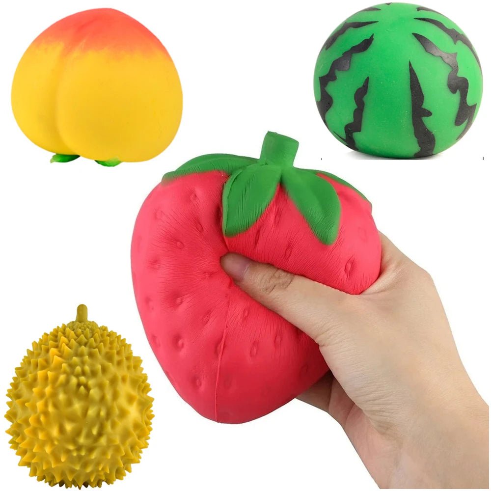 🍑🍓🌵🍉 Jumbo Fruit Squishy — Pick Your Favorite!