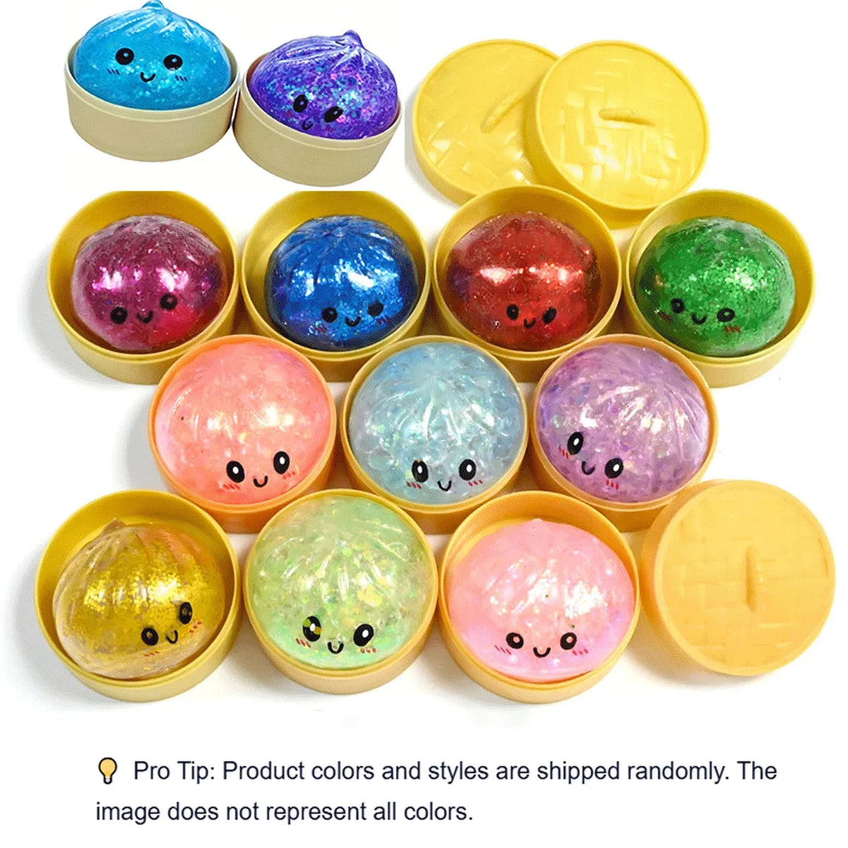 Glitter Glow Dumpling Squishy