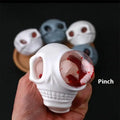 Halloween Squeeze Skull Fidget Toy – Gross Stress Ball with Blood & Maggots (1 or 2 Pack)