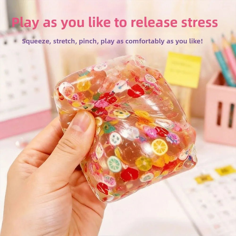 🧊Fruit Squishy  Cube