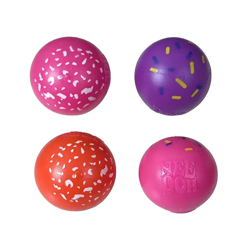 NeeDoh Dohnut Holes 🍩 Mini Doughnut Squish Balls (4-Pack or 6-Pack)