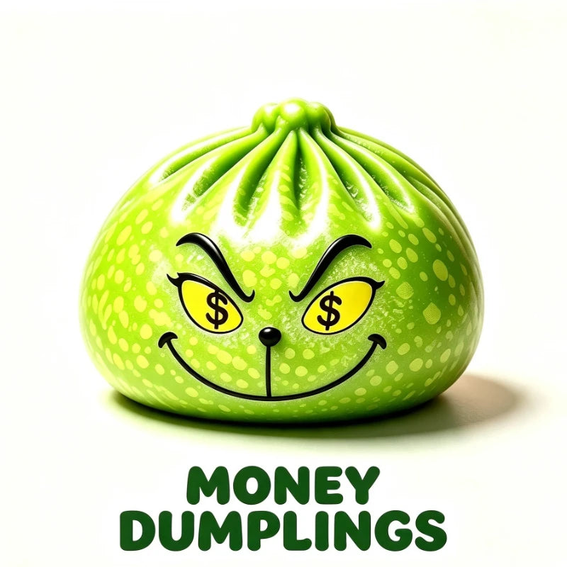 The Grinch Mystery Dumpling 💚 – Glitter Green Squishy