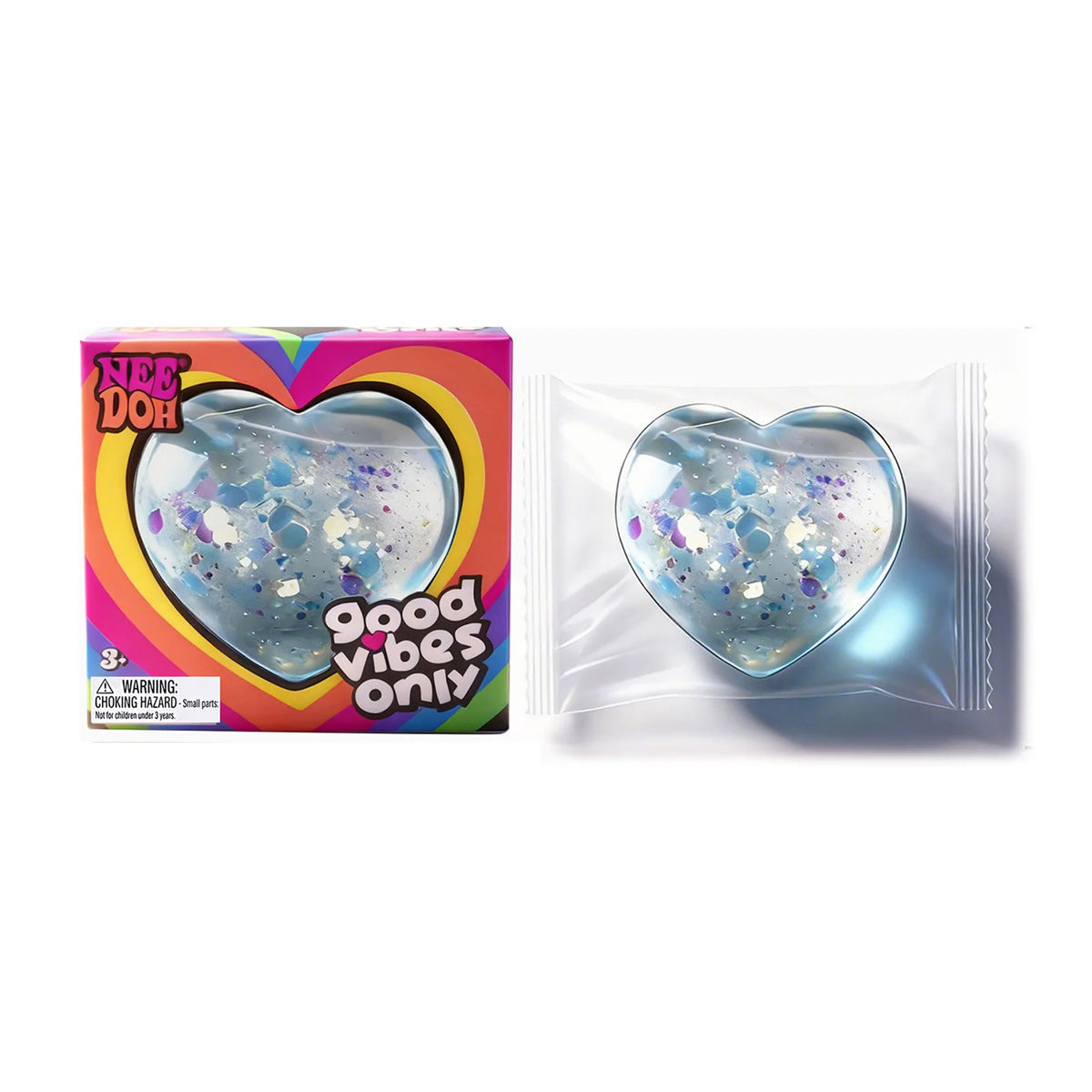 Heart-Shaped Glitter NeeDoh