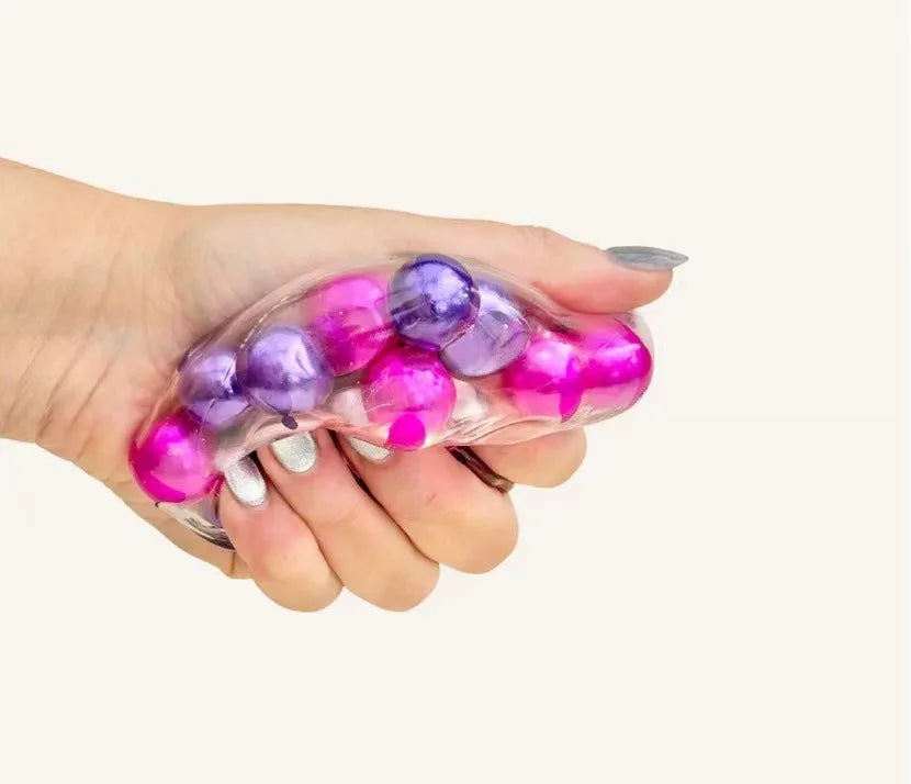 Squishy Bead Cube Fidget ✨ Soft Gummy ASMR Squeeze Toy
